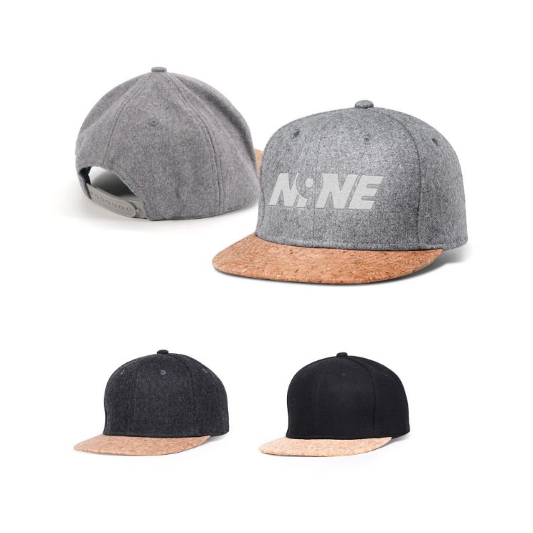 Picture of 6 Panel Flat Cork Snapback Cap