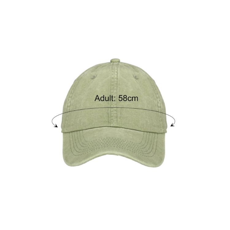 Picture of 6 Panel Premium Washed Cotton Baseball Cap