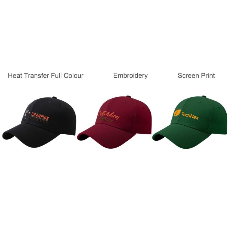 Picture of 6 Panel Cotton Hard Top Pure Baseball Cap