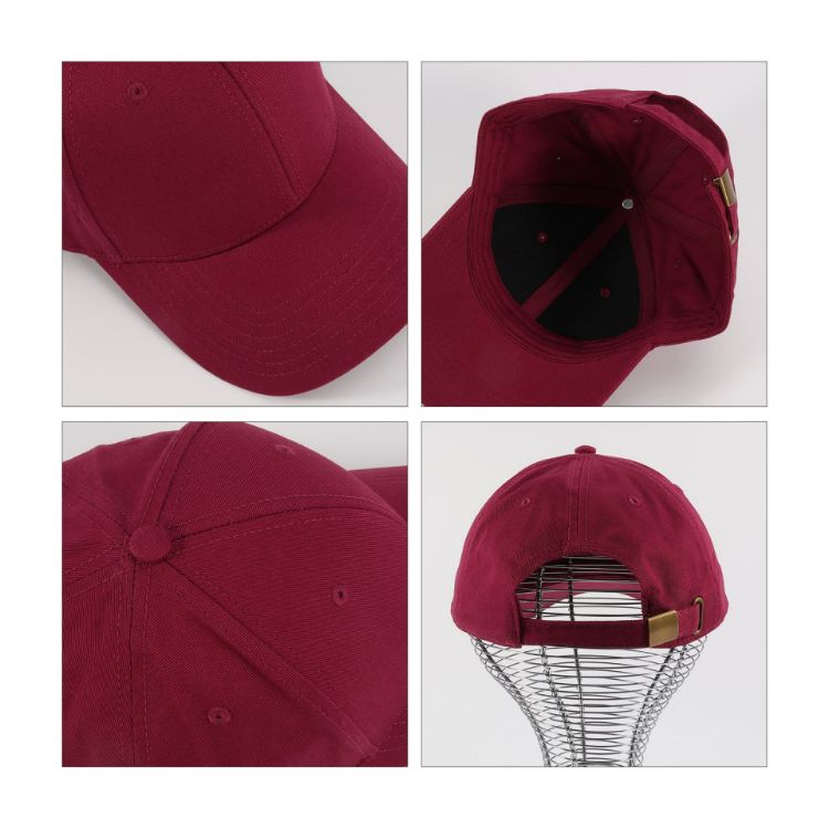 Picture of 6 Panel Cotton Hard Top Pure Baseball Cap