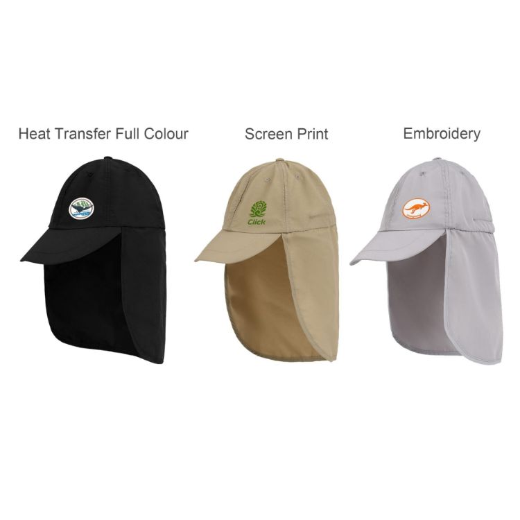 Picture of Baseball Cap with Neck Flap