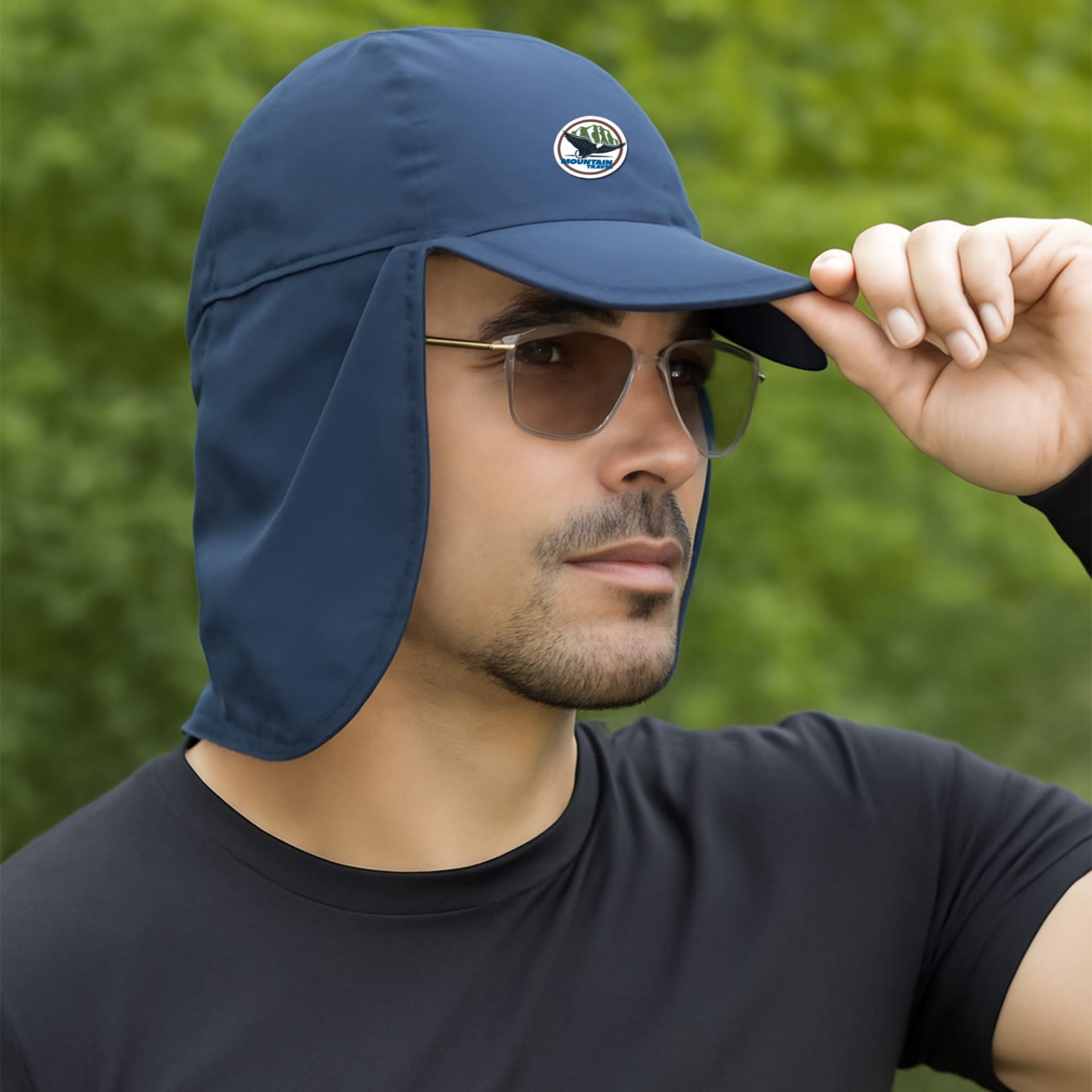 Baseball Cap with Neck Flap