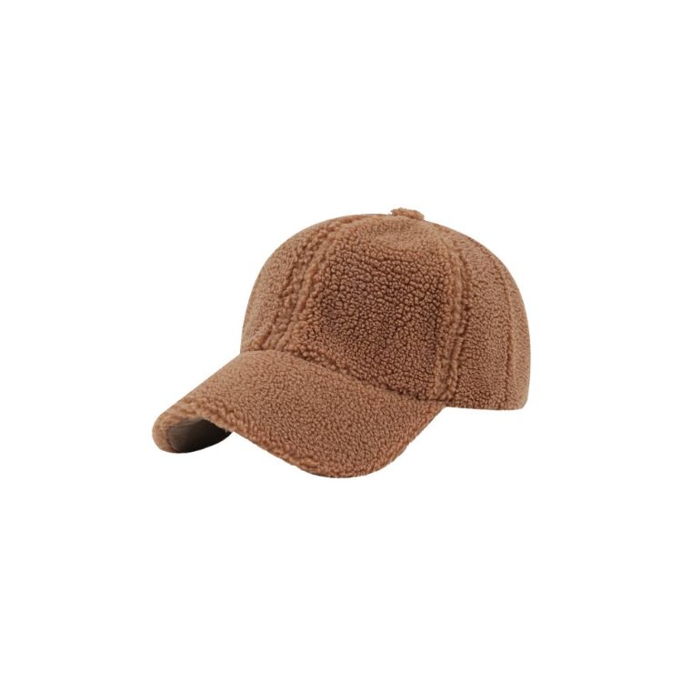 Picture of 6 Panel Lamb Fur Baseball Cap