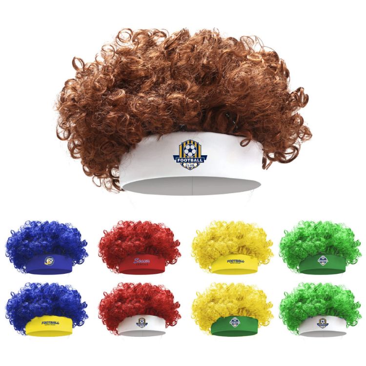 Picture of Solid Afro Headband Wig