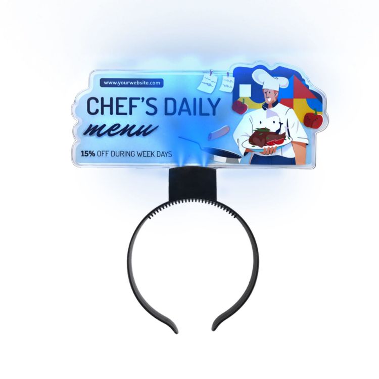 Picture of Light up Acrylic Sign Headband