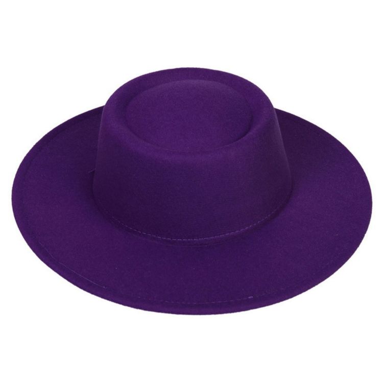 Picture of Flat Top Felt Fedora Hat