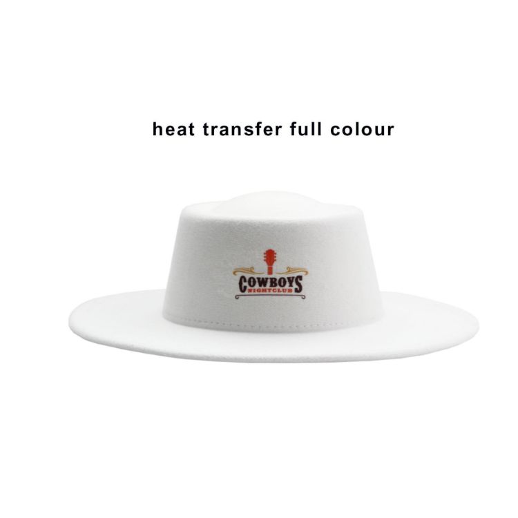 Picture of Flat Top Felt Fedora Hat