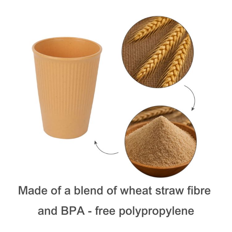 Picture of 320ML Wheat Straw Toothbrush Cup
