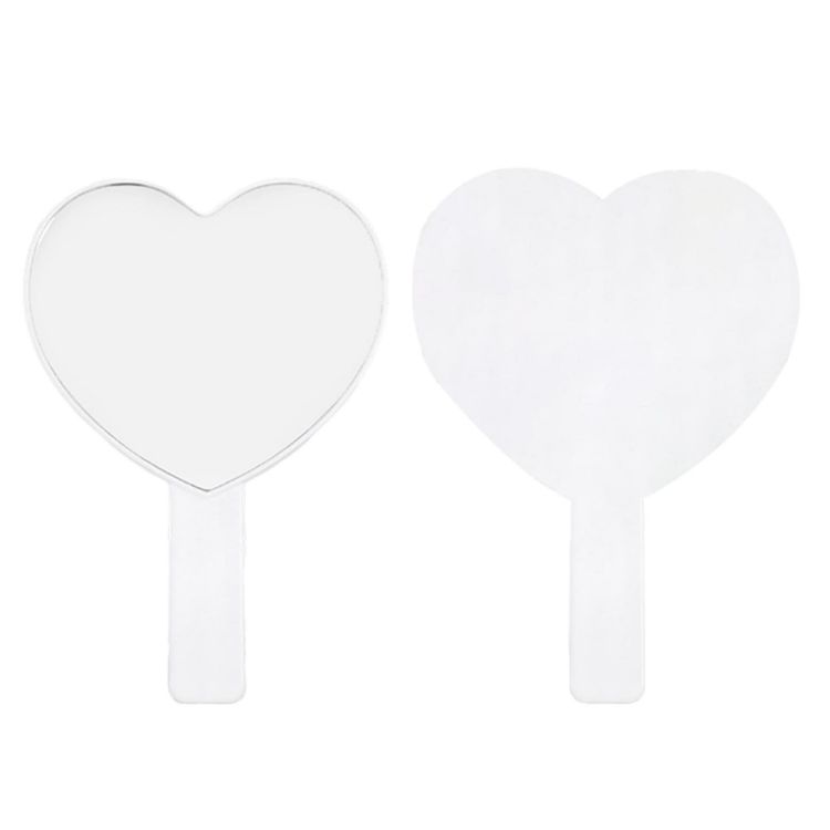 Picture of Heart-Shaped Handheld Mirror with Handle