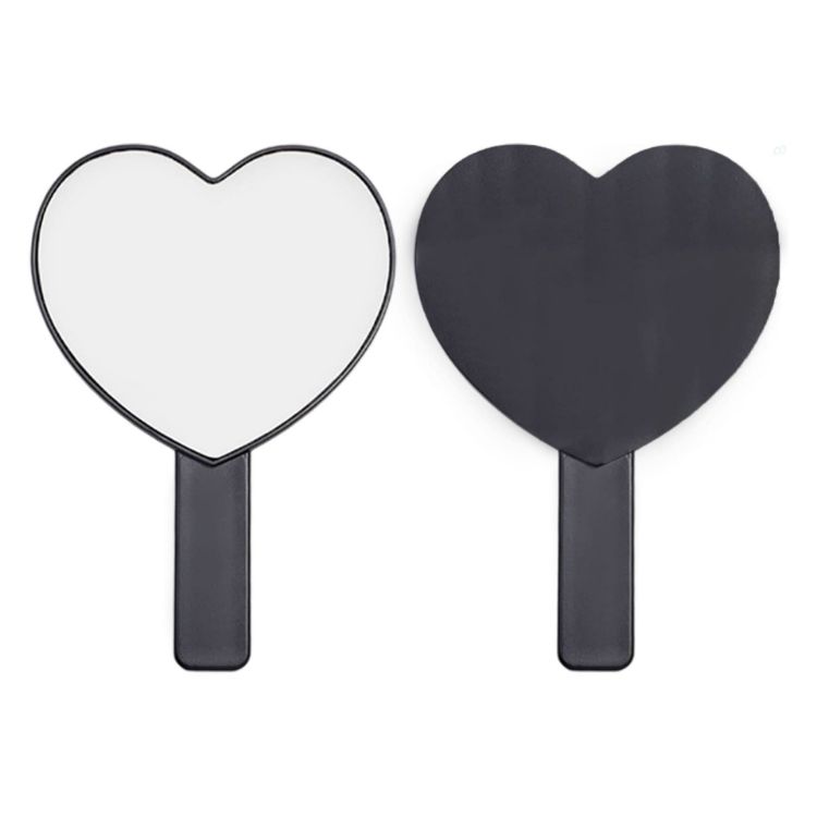 Picture of Heart-Shaped Handheld Mirror with Handle