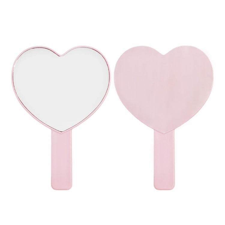 Picture of Heart-Shaped Handheld Mirror with Handle