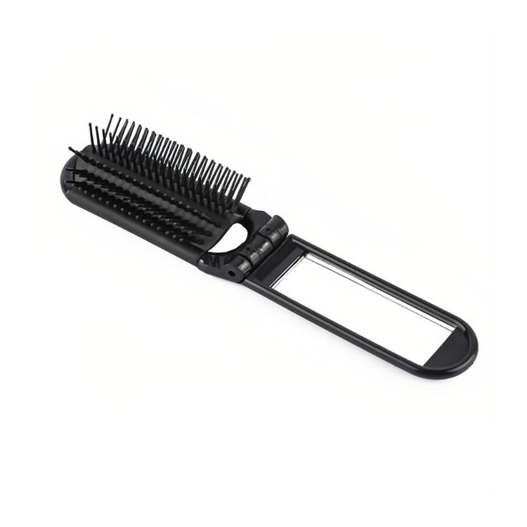Picture of Folding Hair Brush With Mirror