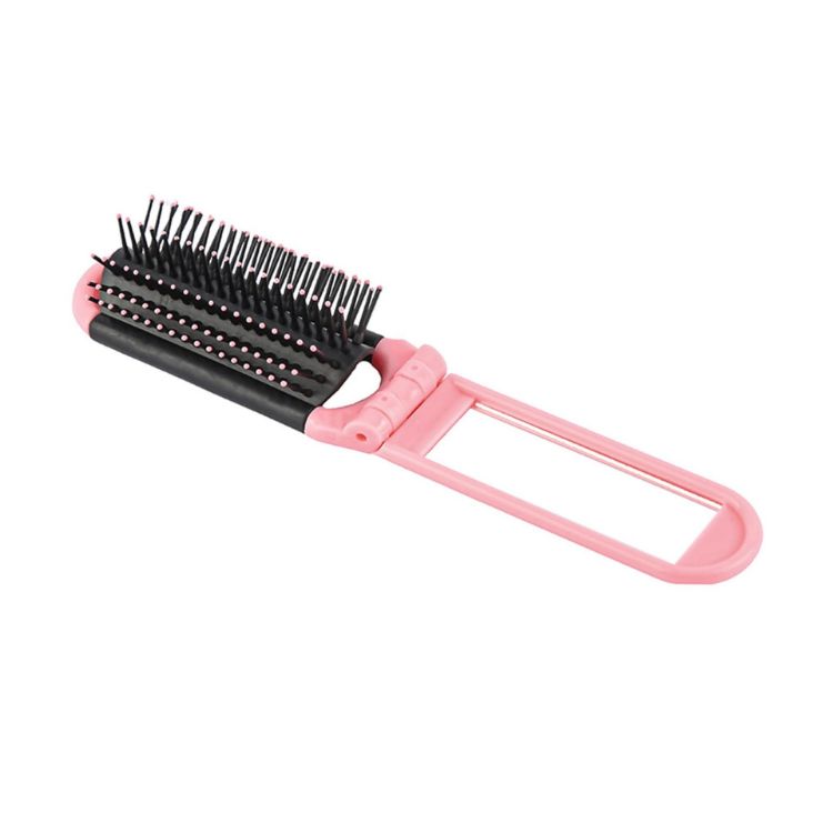 Picture of Folding Hair Brush With Mirror