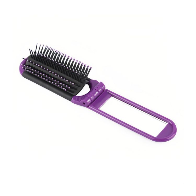 Picture of Folding Hair Brush With Mirror