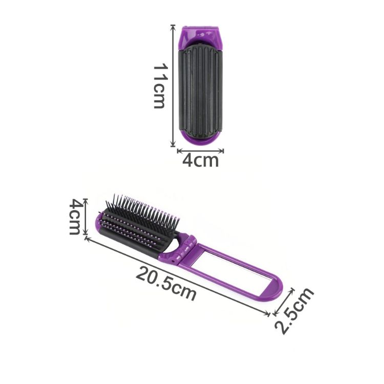 Picture of Folding Hair Brush With Mirror