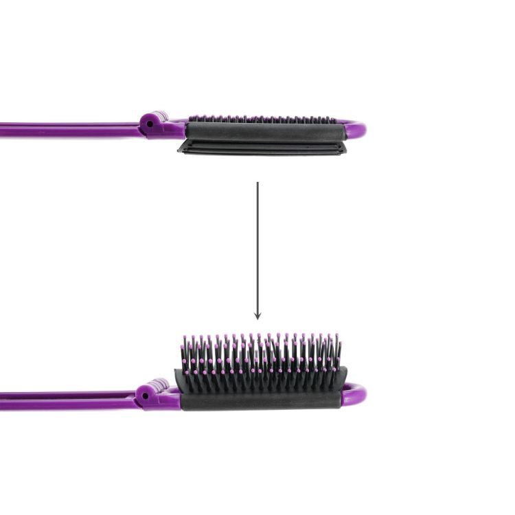 Picture of Folding Hair Brush With Mirror