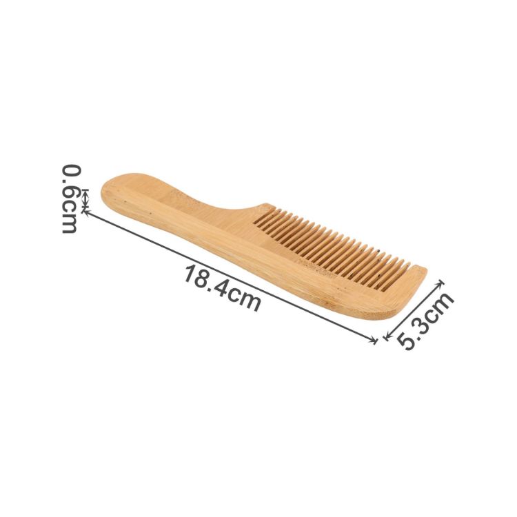 Picture of Natural Bamboo Comb With Handle