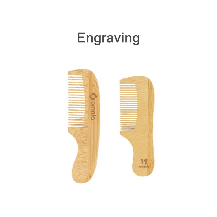 Picture of Natural Small Bamboo Comb With Handle