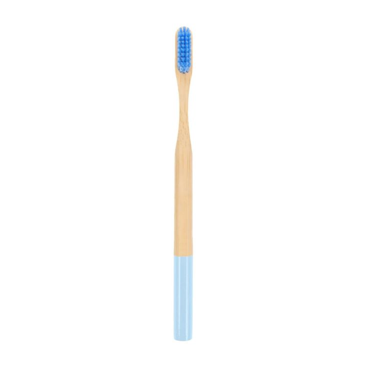 Picture of Large Round Handle Colorful Bamboo Toothbrush