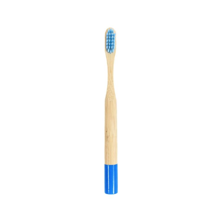 Picture of Small Round Handle Colorful Bamboo Toothbrush