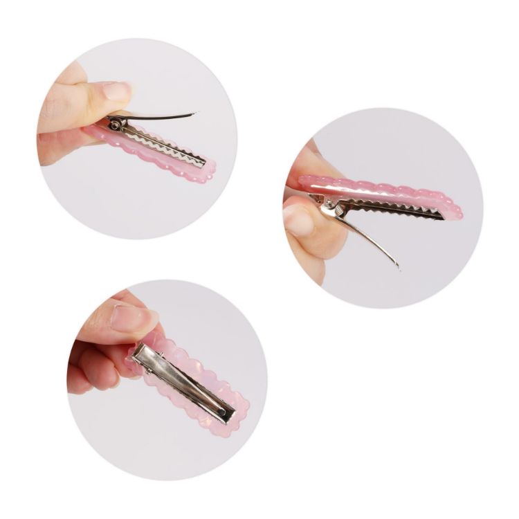 Picture of Wavy Rectangle Iridescent Hair Clip