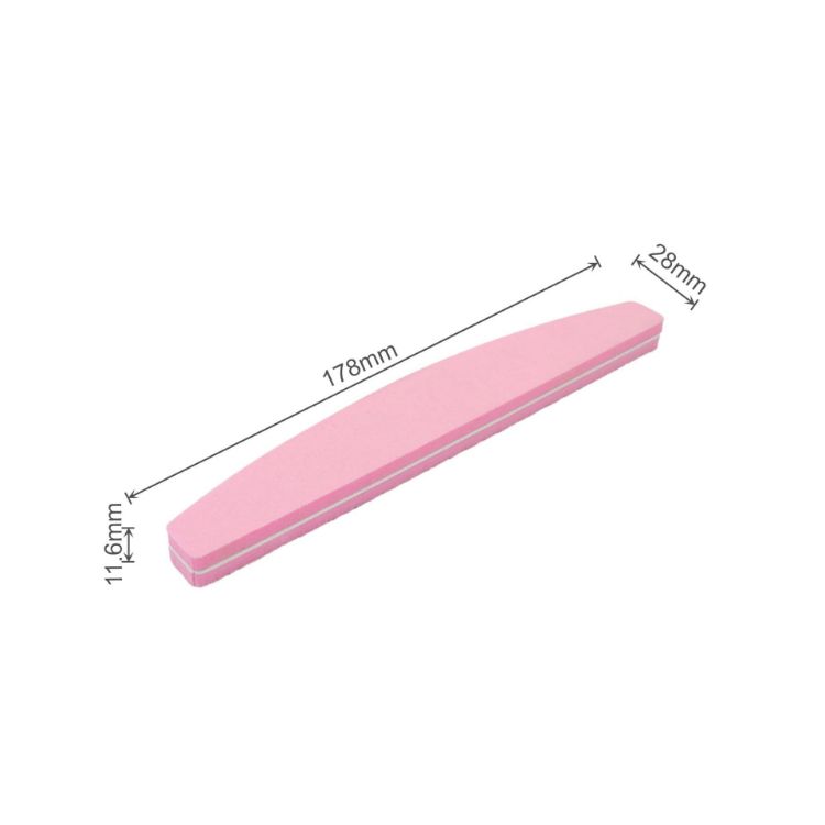 Picture of Sponge Half Moon Shape Nail File