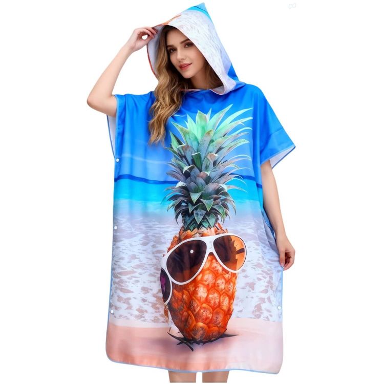 Picture of 100% Microfibre Sublimation Adults Hooded Change Towel