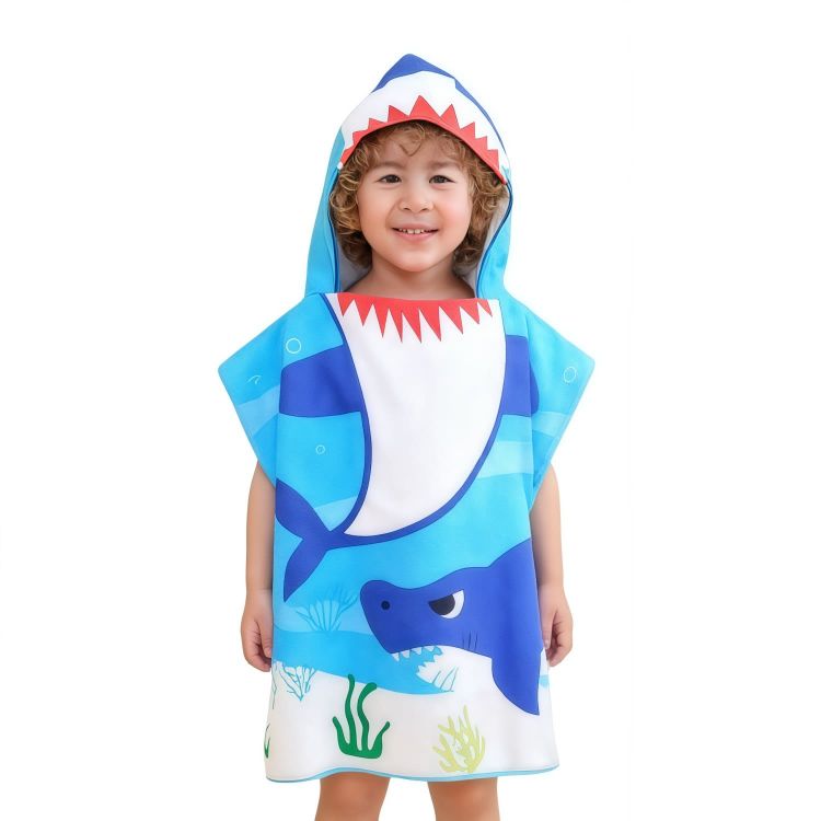 Picture of 100% Double-Sided Fleece Sublimation Kids Hooded Change Towel
