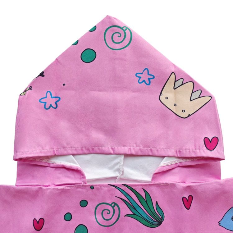 Picture of 100% Double-Sided Fleece Sublimation Kids Hooded Change Towel