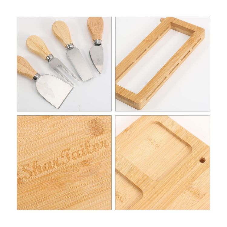 Picture of Bamboo Cheese Board Knife Set