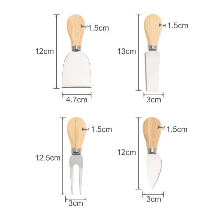 Picture of Bamboo Cheese Board Knife Set