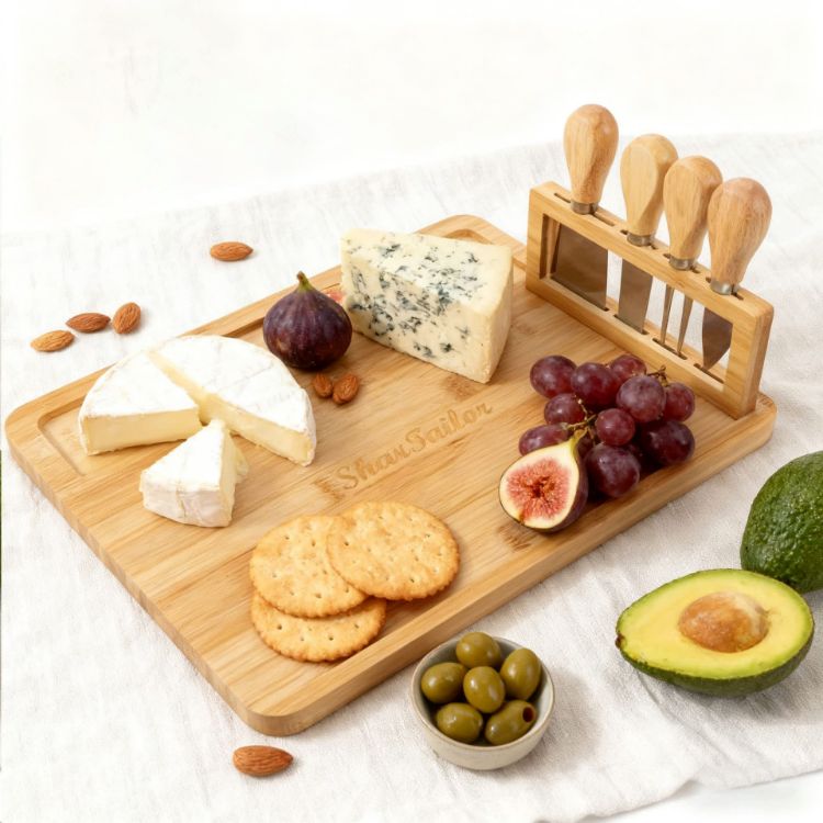 Picture of Bamboo Cheese Board Knife Set