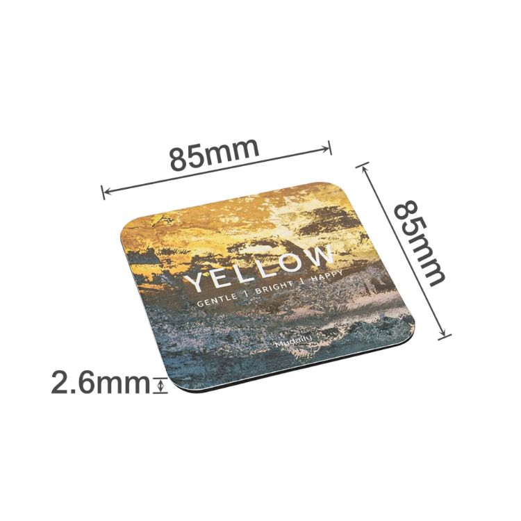 Picture of Square Frosted Metal Coaster