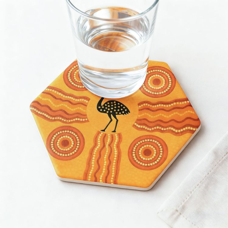 Picture of Hexagon Ceramic Coaster