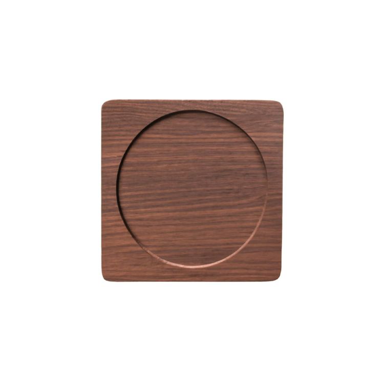 Picture of Square with Circular Center Wooden Coaster