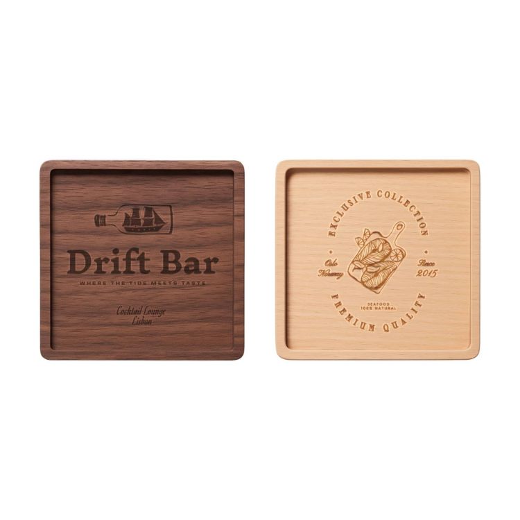 Picture of Square Wooden Coaster