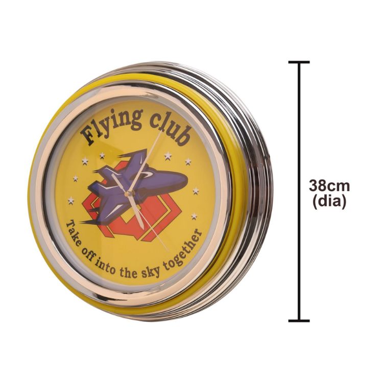 Picture of Double Ring Neon Wall Clock