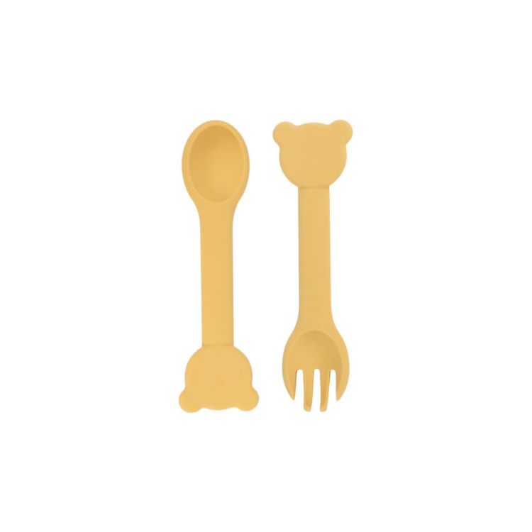 Picture of Bear Shape Silicone Kids Cutlery
