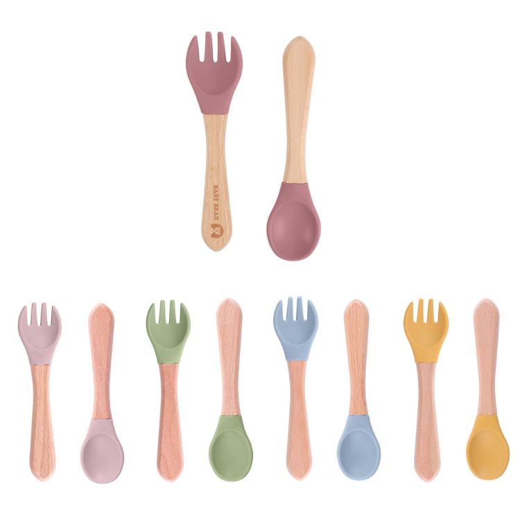Picture of Ergonomic Silicone Kids Cutlery