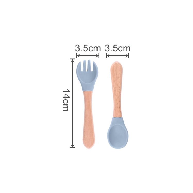 Picture of Ergonomic Silicone Kids Cutlery