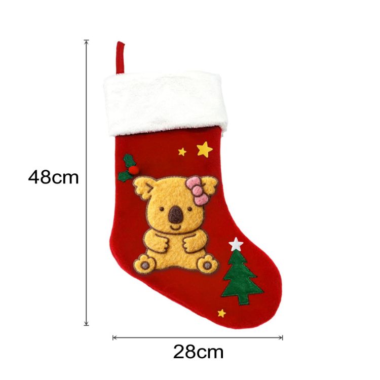 Picture of Custom Felt Patch Christmas Stocking