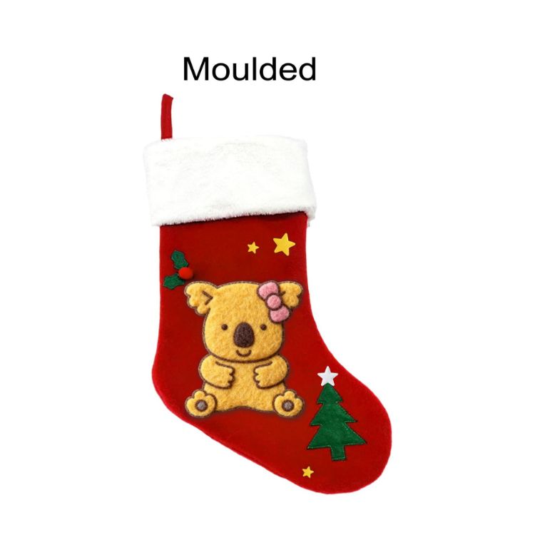 Picture of Custom Felt Patch Christmas Stocking
