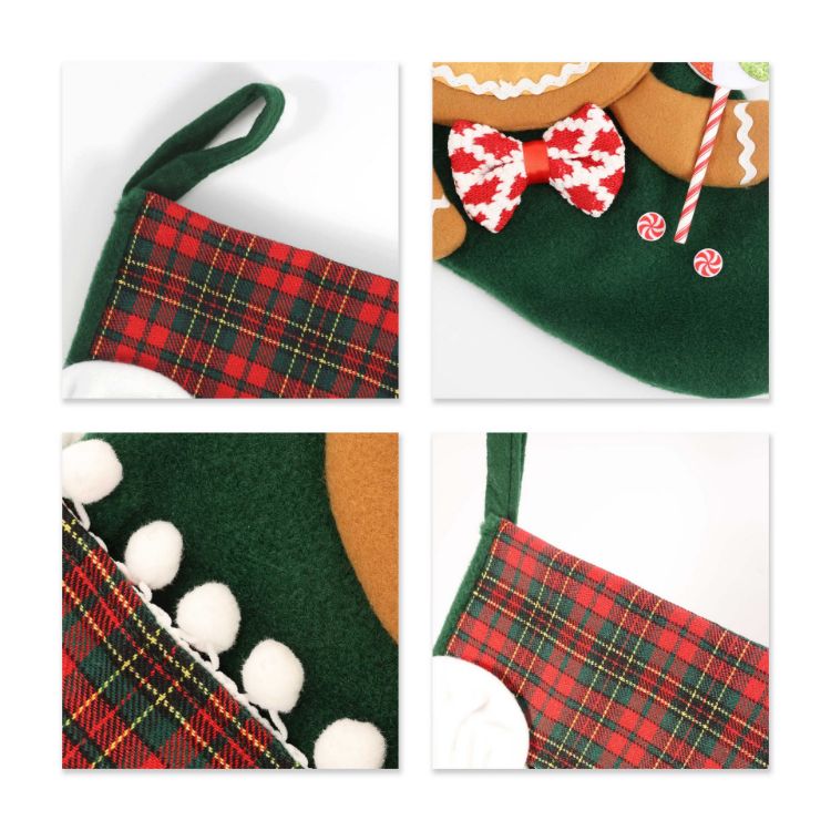 Picture of Custom Felt Patch Christmas Stocking