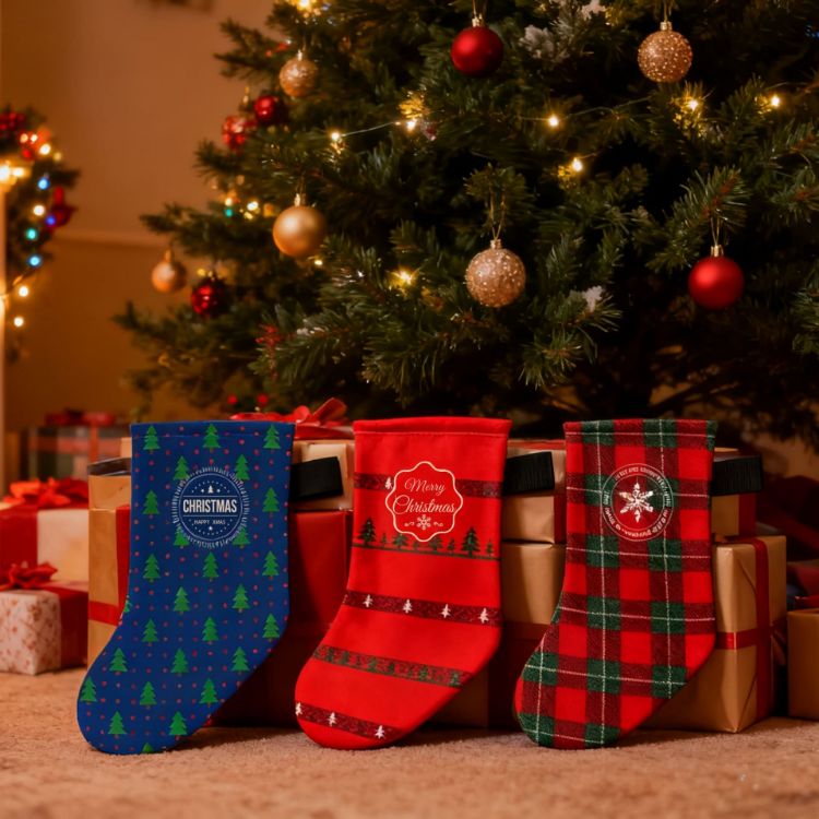 Picture of Full Colour Print Christmas Stocking