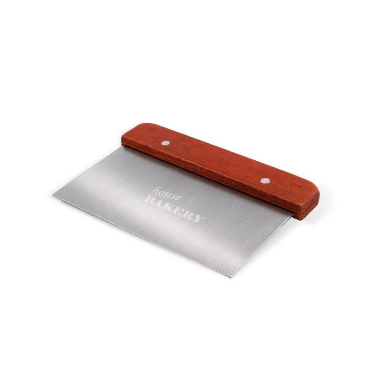 Picture of Stainless Steel Dough Scraper with Wood Handle