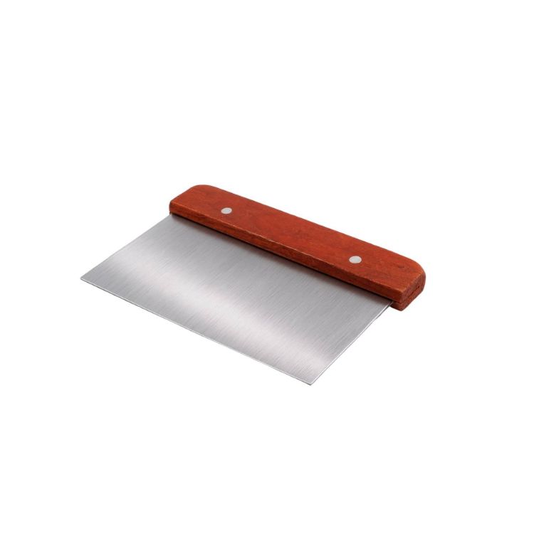 Picture of Stainless Steel Dough Scraper with Wood Handle