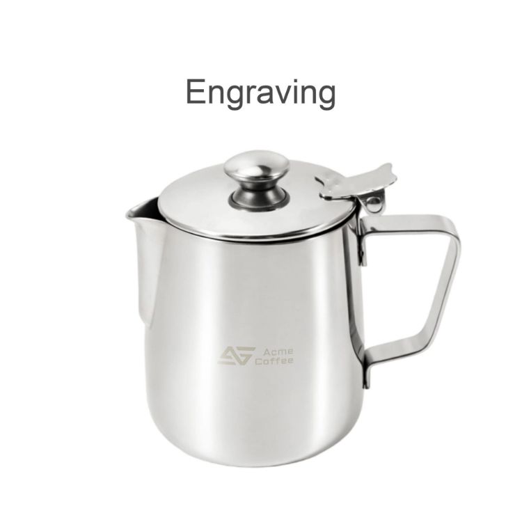 Picture of Stainless Steel Milk Frothing Pitcher with Lid