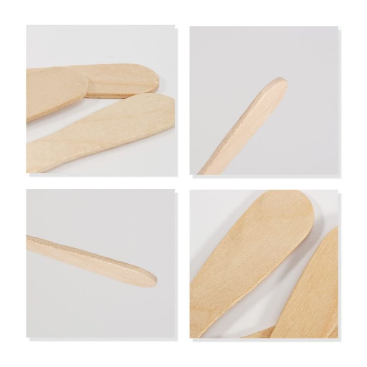 Picture of Pack of 100 Wooden Ice Cream Spoons Sticks