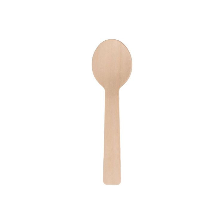 Picture of Pack of 100 Per Pack Disposable Birch Spoons/Forks (Small)