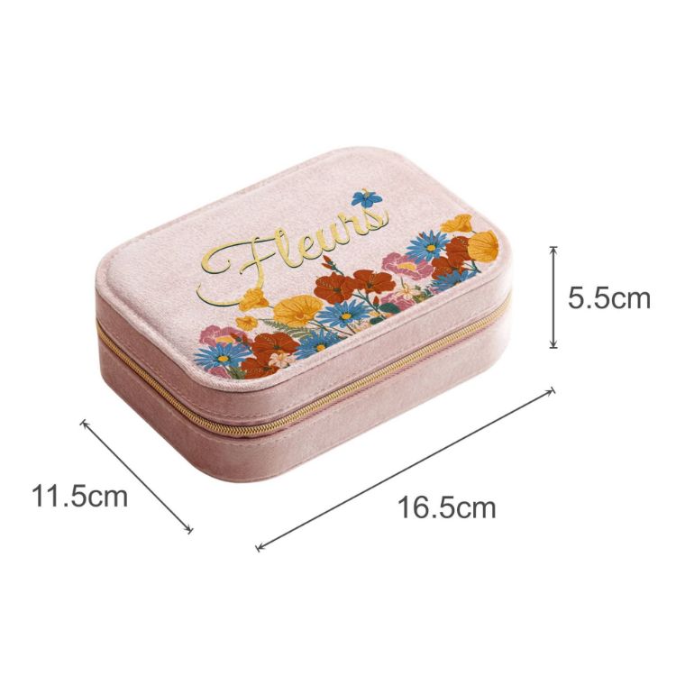 Picture of Velvet Jewellery Box with Compartment